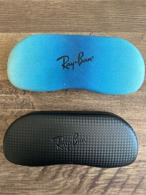 Ray-Ban Blue Gradient and Black Hard Sunglass Cases Bundle